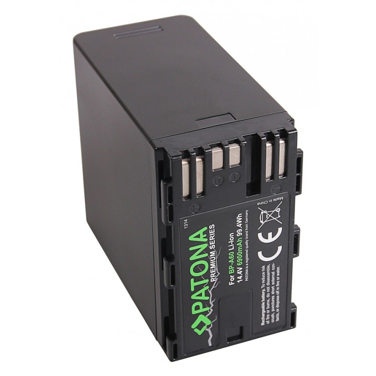 Acumulator Patona Premium BP-A60 pentru Canon EOS C200 C200B C200 PL C300 Mark II XF705 CA-CP200L 6900mAh