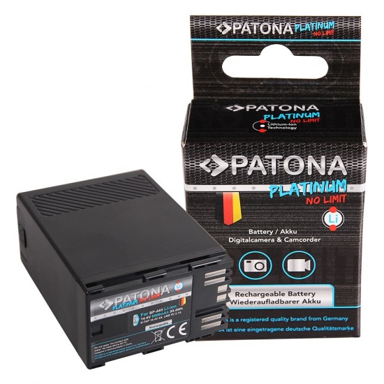Acumulator Patona Platinum BP-A65, 6900mAh, pentru Canon EOS C200 C300 Mark II XF705, Iesire D-Tap / USB, functie Powerbank