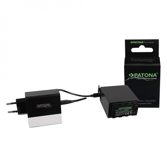 Acumulator Premium tip Panasonic AG-VBR89G pentru AG-DVX200 USB-Port USB-C / USB si incarcator PD