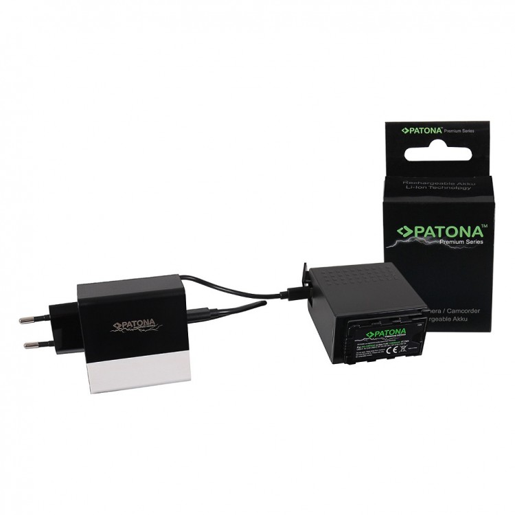 Acumulator Premium tip Panasonic AG-VBR89G pentru AG-DVX200 USB-Port USB-C / USB si incarcator PD