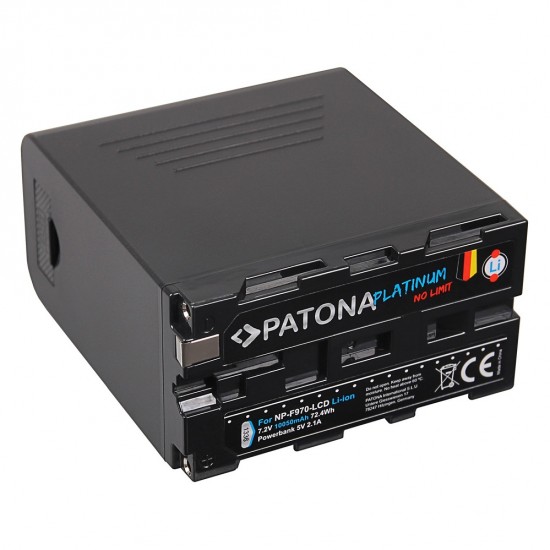 Acumulator PATONA Platinum NP-F970 LCD incl. Powerbank celule LG