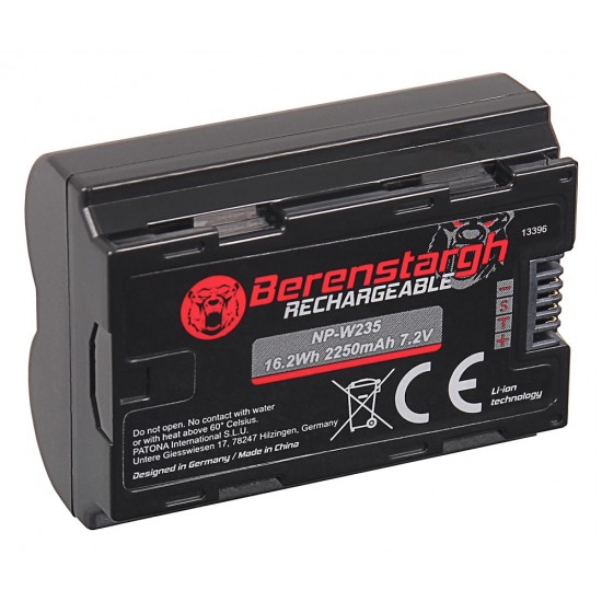 Acumulator Berenstargh NP-W235, 2250 mAh, pentru Fujifilm-X-T4