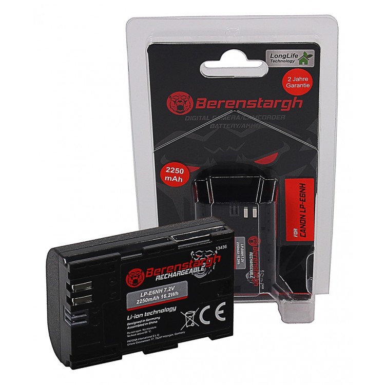 Acumulator Berenstargh LP-E6NH, 2250 mAh, pentru Canon EOS R5 EOS R6
