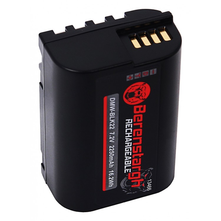 Acumulator Berenstargh DMW-BLK22, 2250 mAh, pentru Panasonic DC-S5 G9 GH5 GH5S