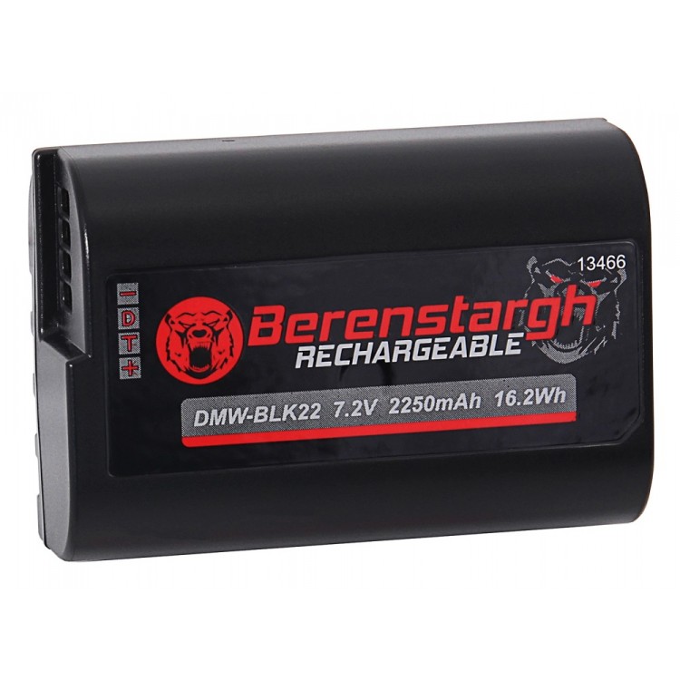 Acumulator Berenstargh DMW-BLK22, 2250 mAh, pentru Panasonic DC-S5 G9 GH5 GH5S