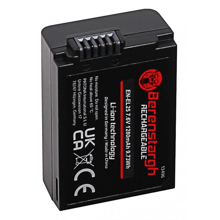 Acumulator Berenstargh EN-EL25, 1280 mAh, pentru Nikon Z50 Z fc