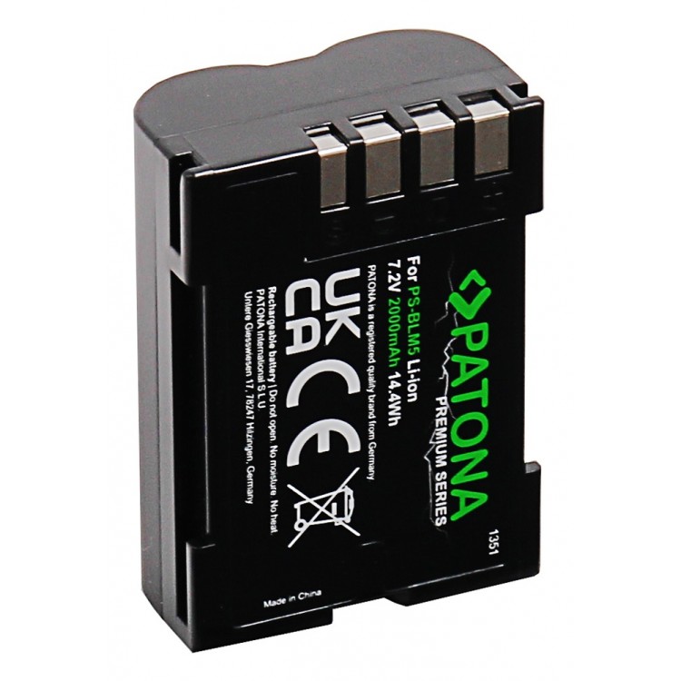 Acumulator PATONA Premium PS-BLM5 pentru Olympus E1, E3, E5, E300, E330, E500, E510, E520, C-8080, C-7070, C-5060