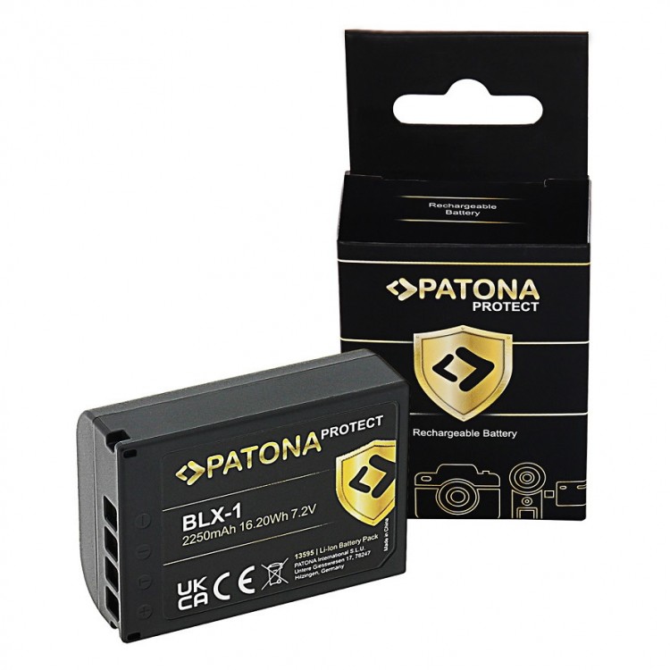 Acumulator Patona Protect BLX-1 pentru Olympus OM-1, 2250mAh
