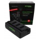 Incarcator Profesional cu 4 canale Patona Premium LP-E6 pentru Canon, incarcare rapida