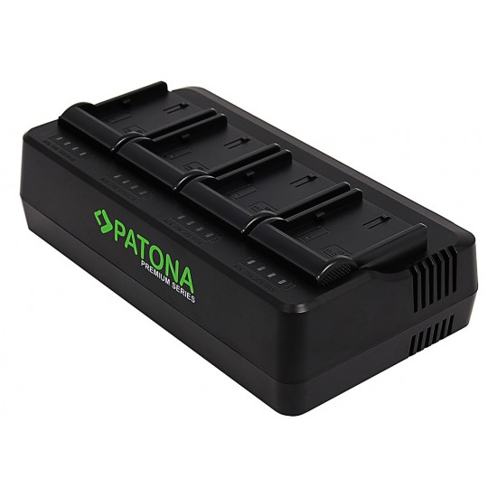 Incarcator Profesional cu 4 canale Patona Premium NP-FZ100 pentru Sony A7 III Alpha 7 A7 R III Alpha 9, incarcare rapida