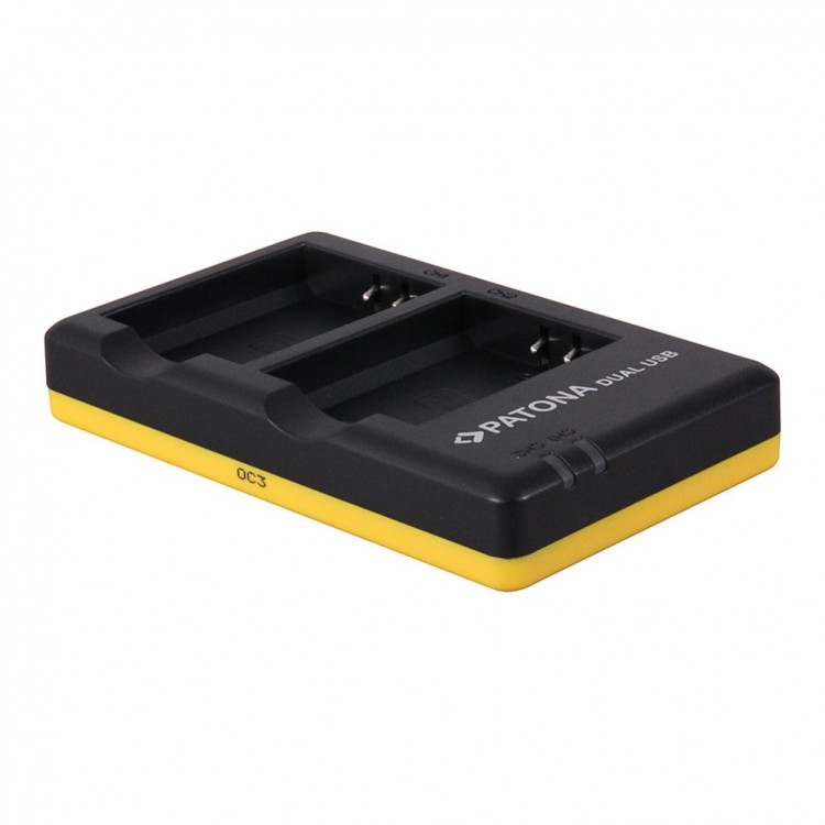 Incarcator PATONA DUAL USB pentru 2 acumulatori Canon LP-E10 LPE10