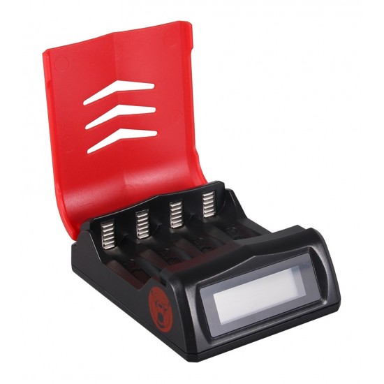 Incarcator USB rapid Berenstargh pentru baterii AA / AAA, Afisaj LCD
