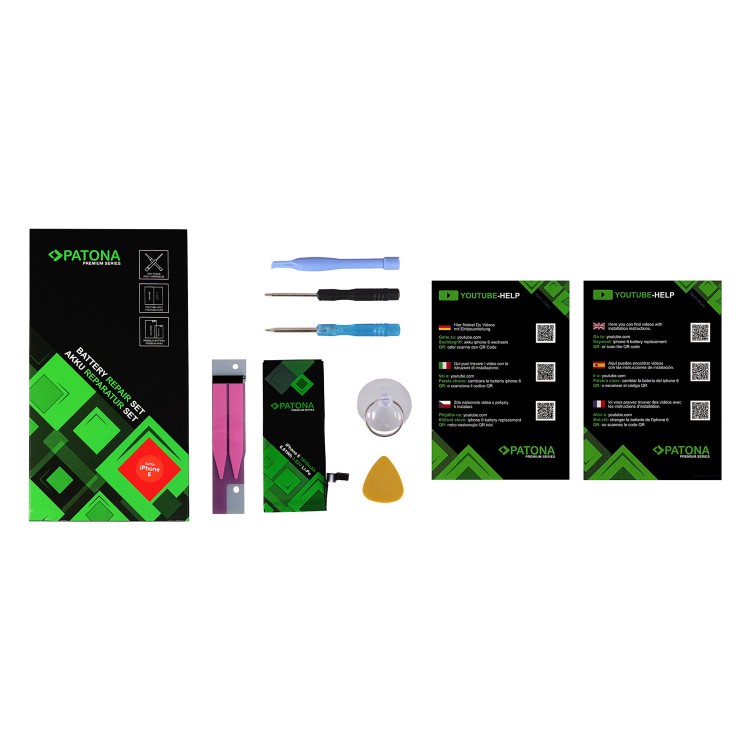 Baterie Patona Premium pentru Apple iPhone 6, 616-0804 616-0805 616-0809, include chit de inlocuire