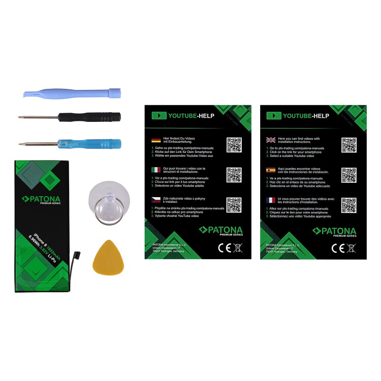 Baterie Patona Premium pentru Apple iPhone 8, 8G, 616-00357, include chit de inlocuire