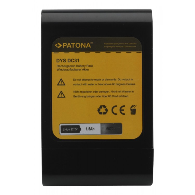 Acumulator Patona pentru Dyson DC31 DC34 DC35 22.2 volti, 1500 mAh