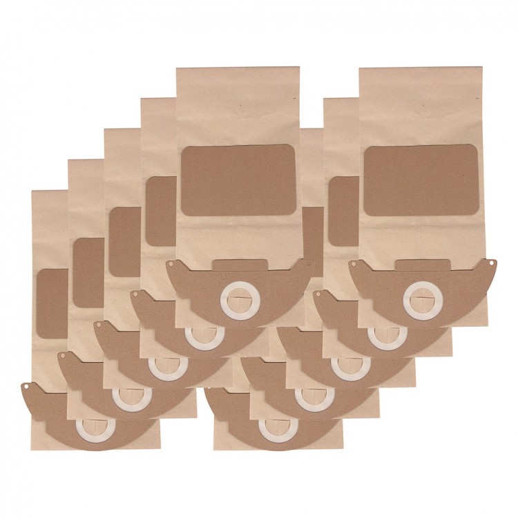 Set de 10 saci hartie pentru Karcher 2501 WD 2 PREMIUM tip 6.904-143.0 6.904-322.0