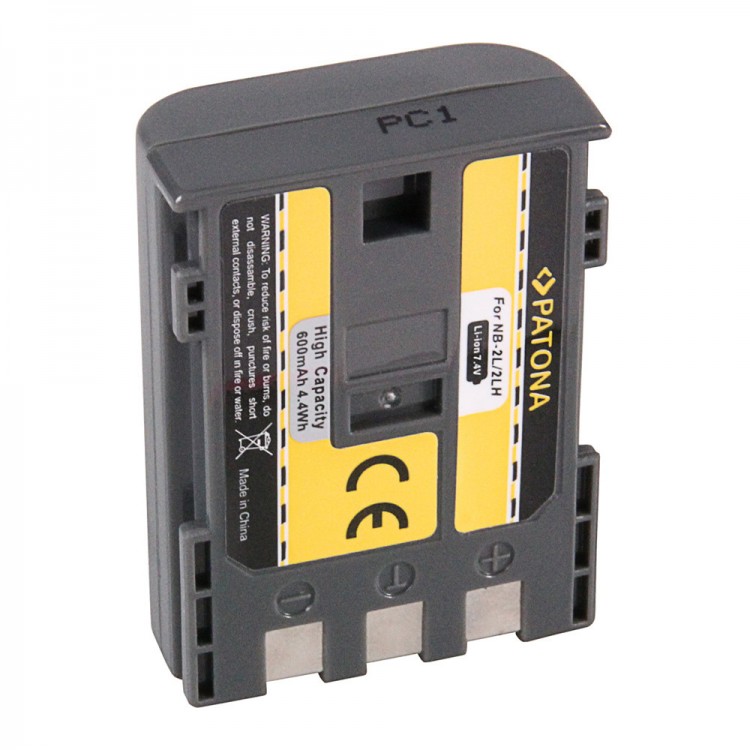 Acumulator camera Patona NB-2L / NB-2LH, 7.4V, 600mAh, Li-Ion, pentru Canon S30 S40 S45 S50 S60 S70